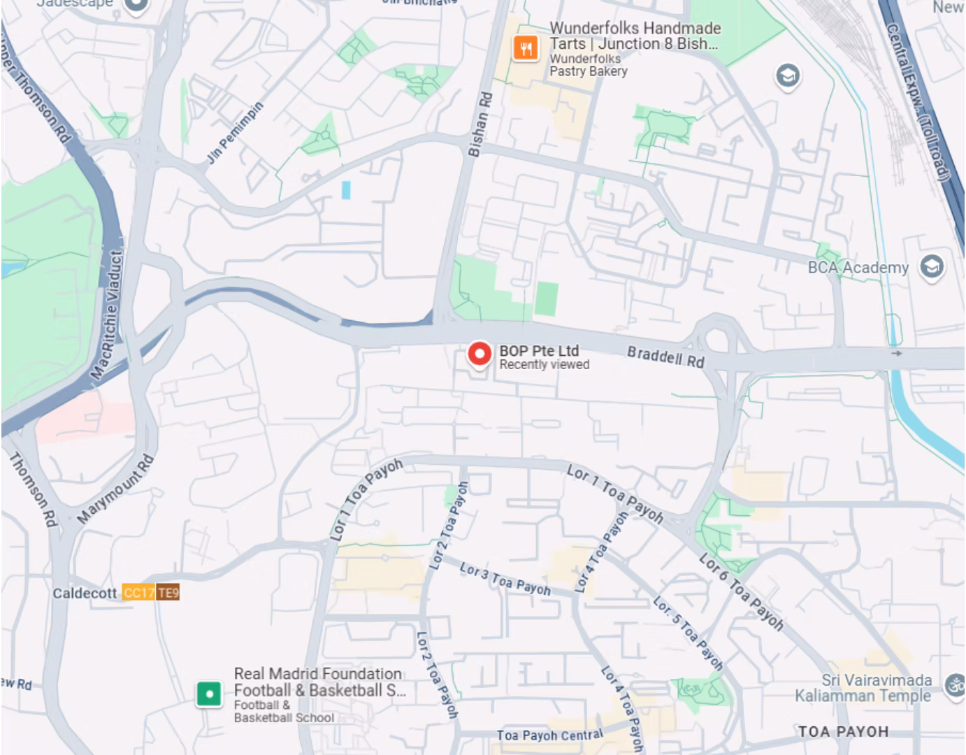 BOP Office Location Map